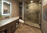 Remodeled bathroom example